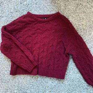 MOON&MADISON Maroon Red Soft Sweater